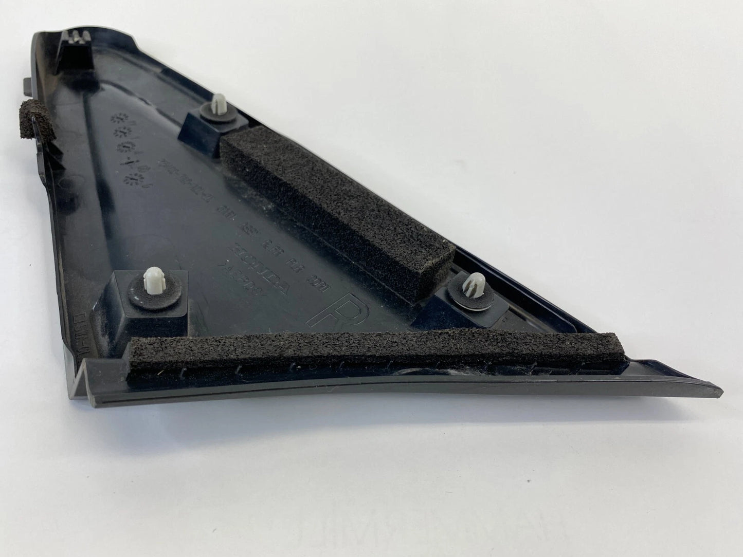 2012 12 HONDA CIVIC HYBRID FRONT EXTERIOR OUTER PILLAR RIGHT CORNER COVER TRIM
