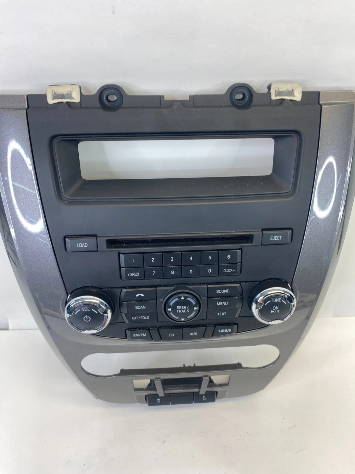 10-12 FORD FUSION CENTER DASH CD RADIO CONTROL PANEL W /BEZEL 9E5T18A802AE OEM