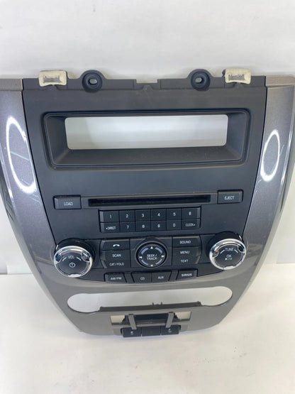 10-12 FORD FUSION CENTER DASH CD RADIO CONTROL PANEL W /BEZEL 9E5T18A802AE OEM