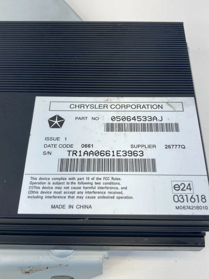 2011-2013 Dodge Durango Radio Audio Amplifier AMP Module 05064533AJ OEM