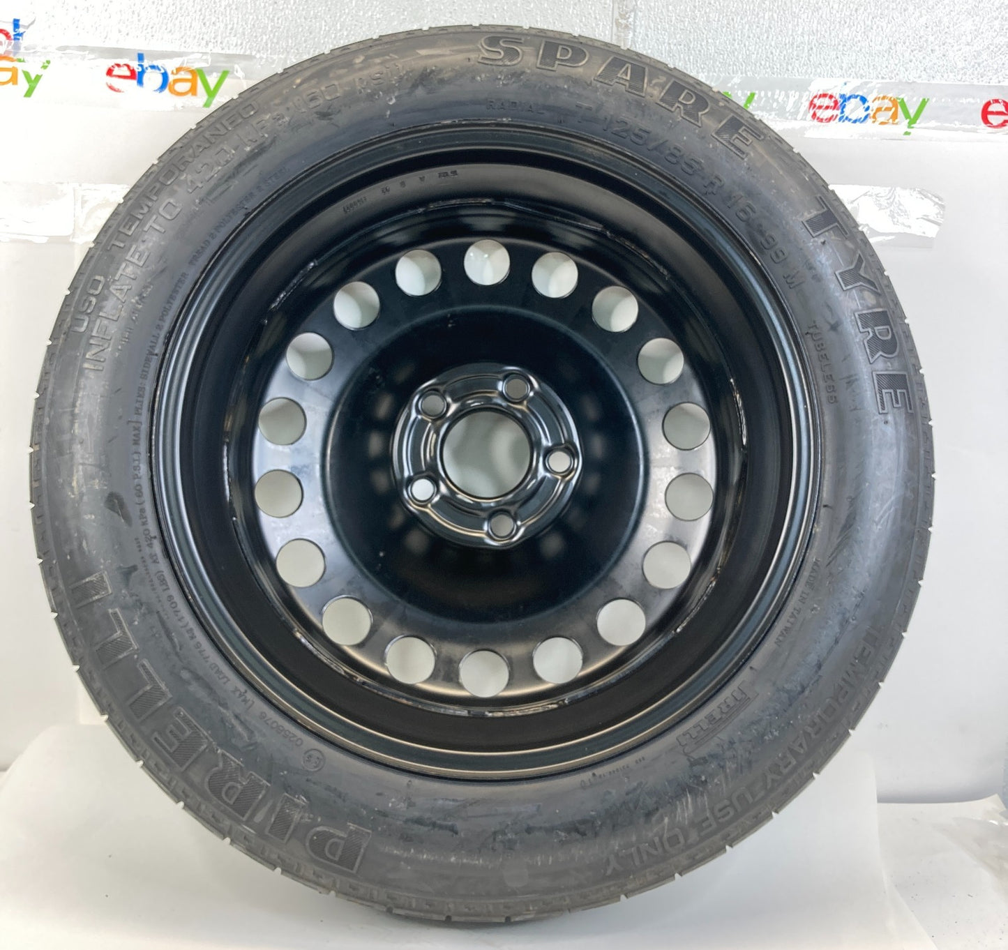 03-11 Saab 9-3 93 Compact Spare Tire Wheel Rim Donut T125/85R16 99M OEM