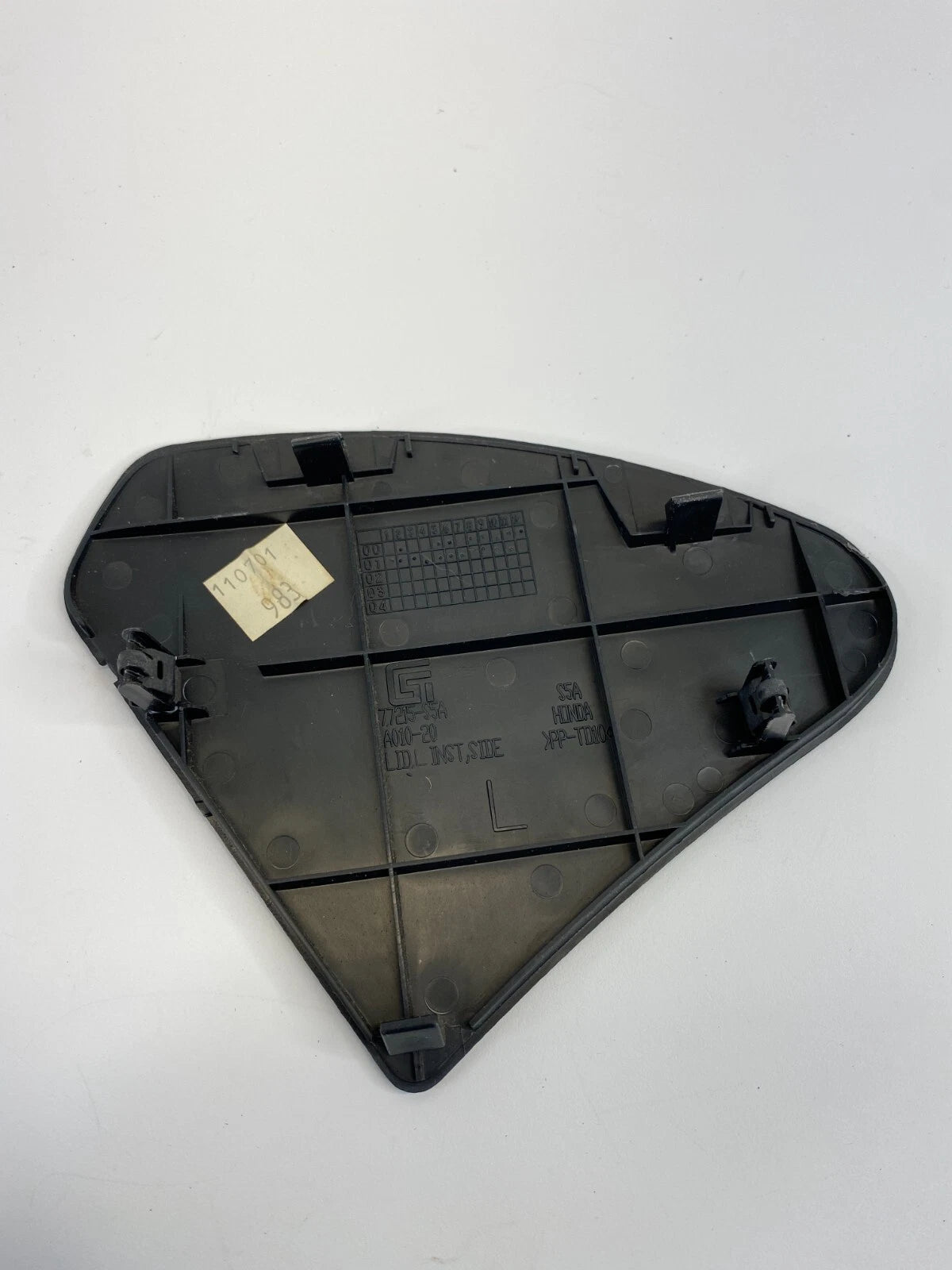 01-05 HONDA CIVIC DASH LEFT SIDE END COVER TRIM PANEL ASSEMBLY 77215-S5A-A010