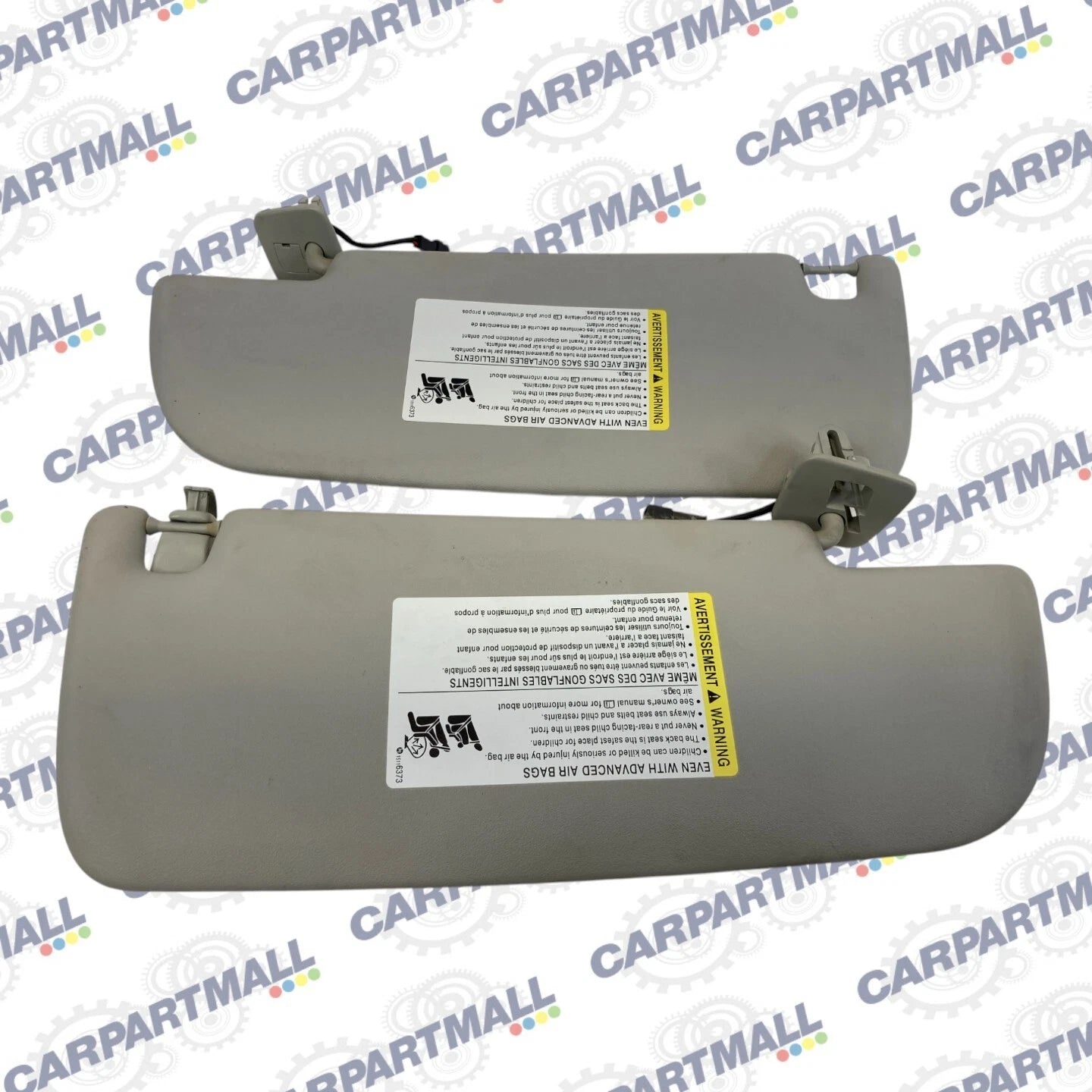 2003-2011 SAAB 9-3 SEDAN ROOF SUNVISOR SUN VISOR SHADE PAIR SET OEM