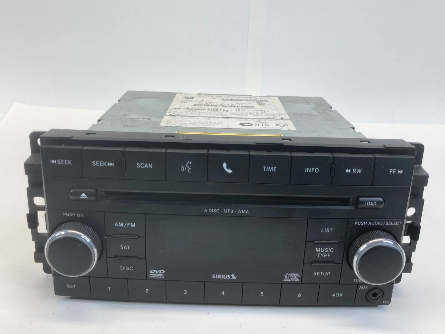 2009 2010 DODGE JOURNEY AM FM RADIO 6 CD DVD PLAYER MP3 RECEIVER UNIT 05064948AC