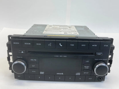 2009 2010 DODGE JOURNEY AM FM RADIO 6 CD DVD PLAYER MP3 RECEIVER UNIT 05064948AC