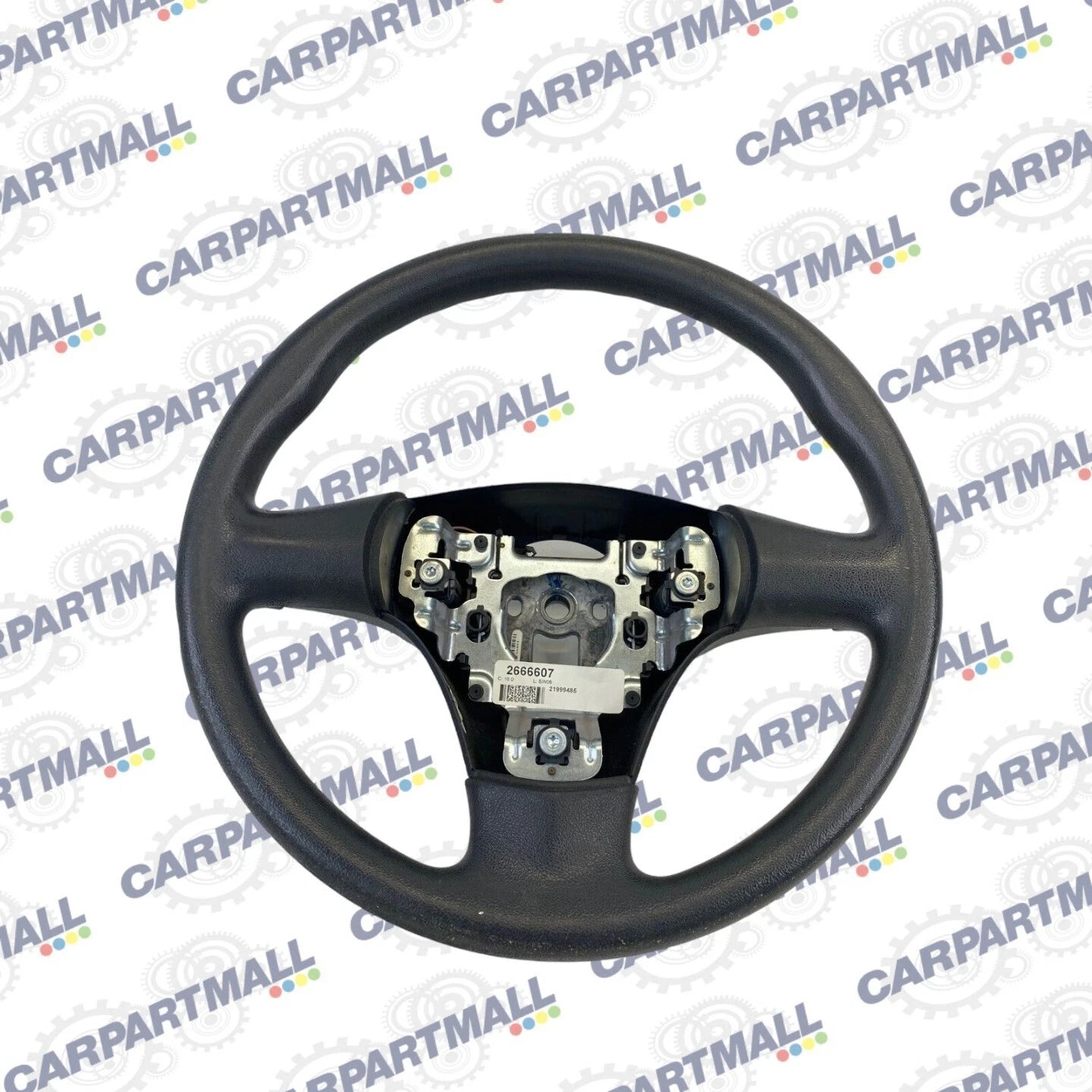 2006-2009 PONTIAC G6 3-SPOKE STEERING WHEEL ASSEMBLY BLACK 21999485 OEM