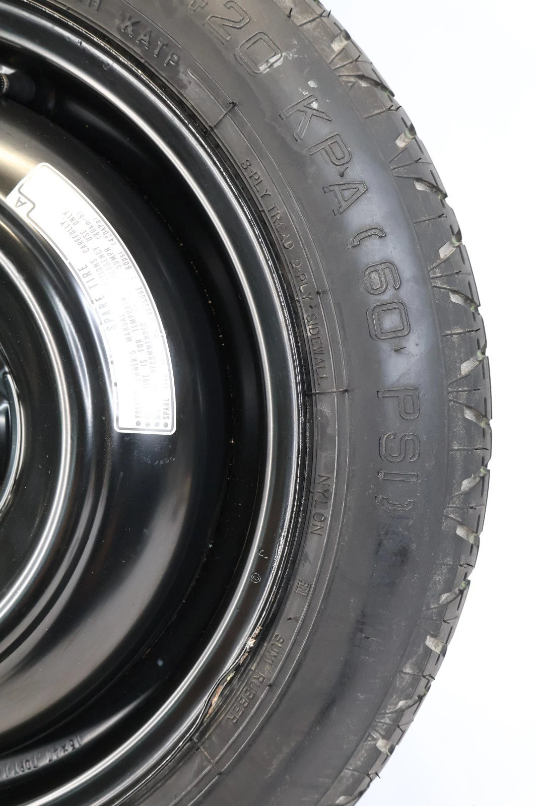 2006-2011 HONDA CIVIC SPARE TIRE WHEEL COMPAT DONUT T135/80D15 99M OEM