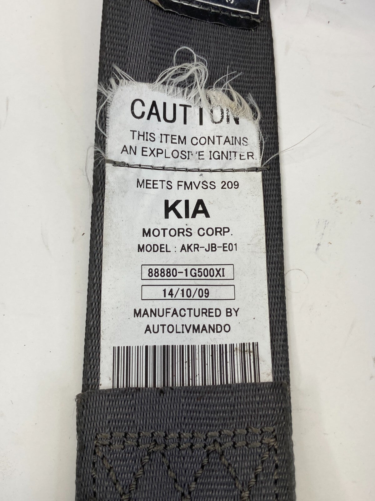 2006-2011 Kia Rio Rio5 Front Right Passenger Seat Belt Retractor Assembly OEM