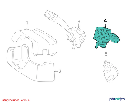 2006-2008 HYUNDAI SONATA FRONT WINDSHIELD WIPER CONTROL SWITCH 93420-3K200 OEM