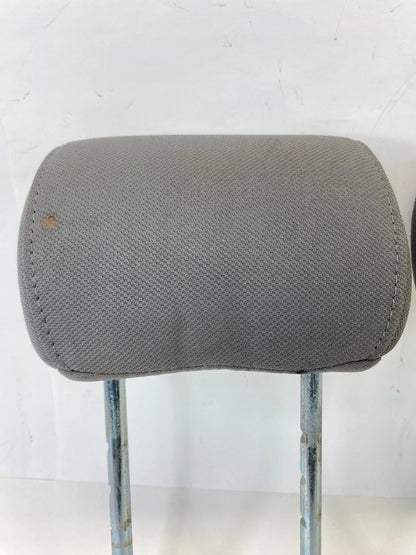 04 05 FORD F-150 REAR CLOTH LEFT & RIGHT SEAT HEADREST HEAD REST SET FLINT OEM