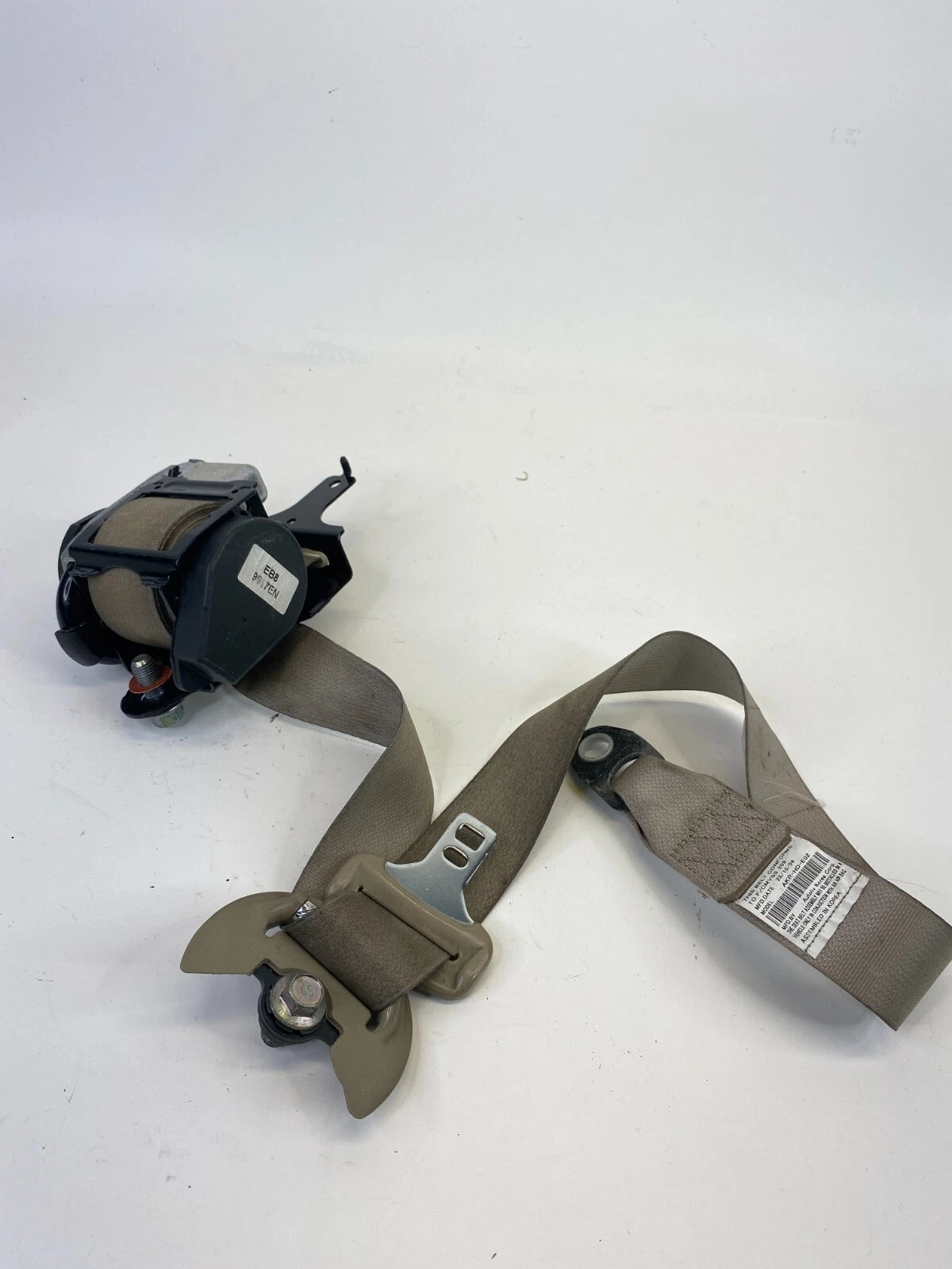 07-10 HYUNDAI ELANTRA SEDAN FRONT RIGHT PASSENGER SIDE SEAT BELT RETRACTOR OEM