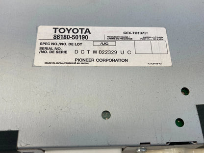 2004-2006 LEXUS LS430 RADIO AMPLIFIER AUDIO RECEIVER MODULE 86180-50190 OEM