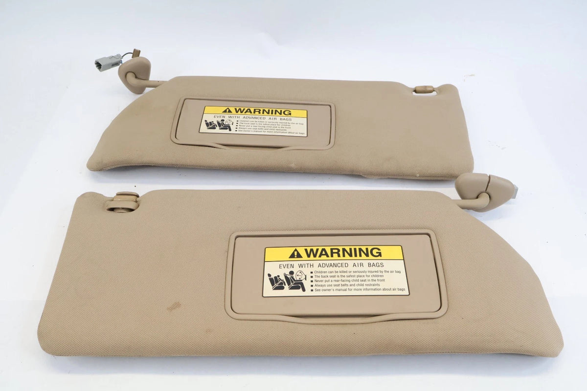 2005-2007 HONDA ODYSSEY SUNVISOR SUN VISORS SHADE SET LH RH W MIRROR LIGHTED OEM