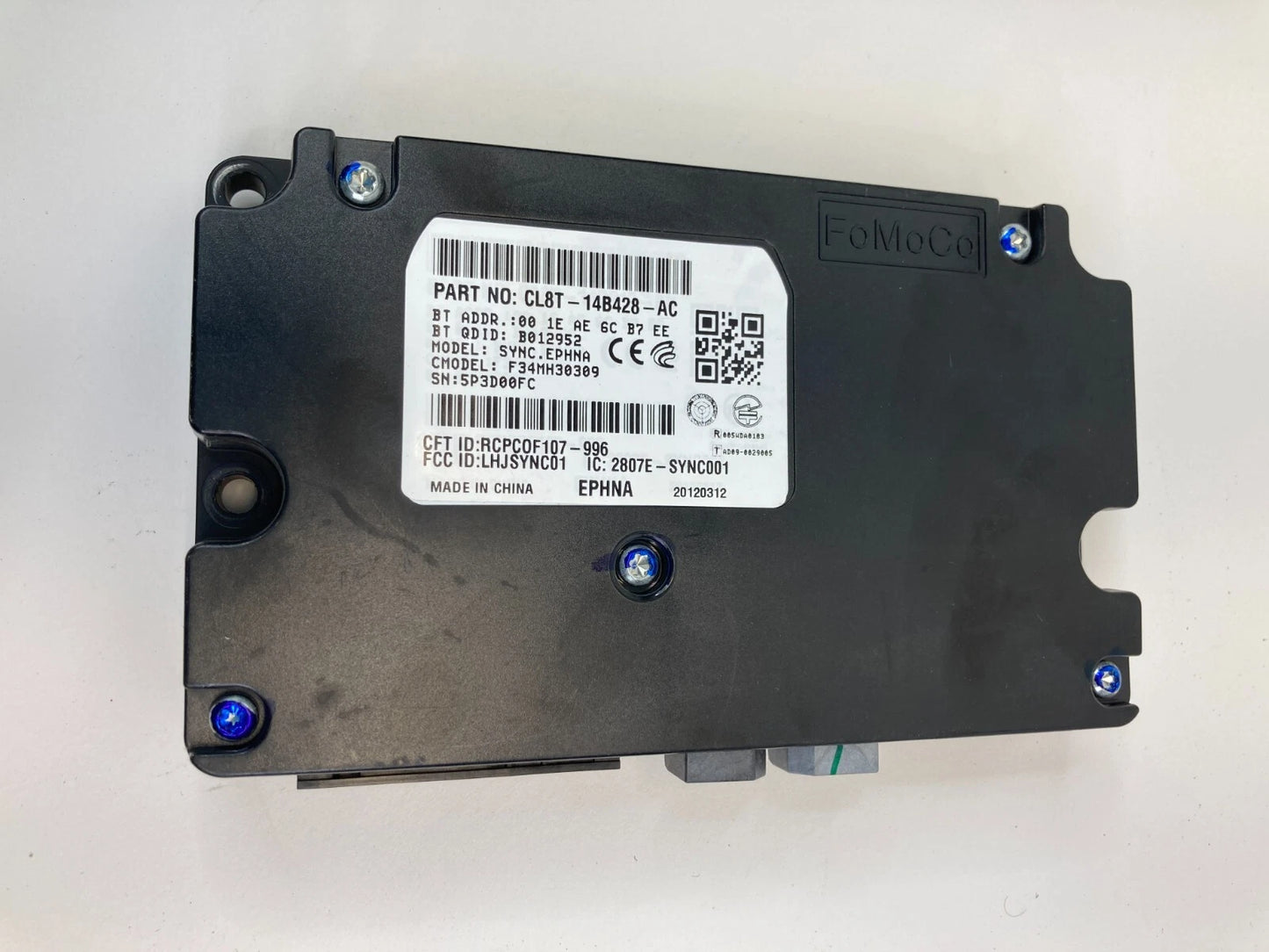 2012 FORD ESCAPE 2.5L L4 COMMUNICATION CONTROL MODULE CL8T-14B428-AC OEM
