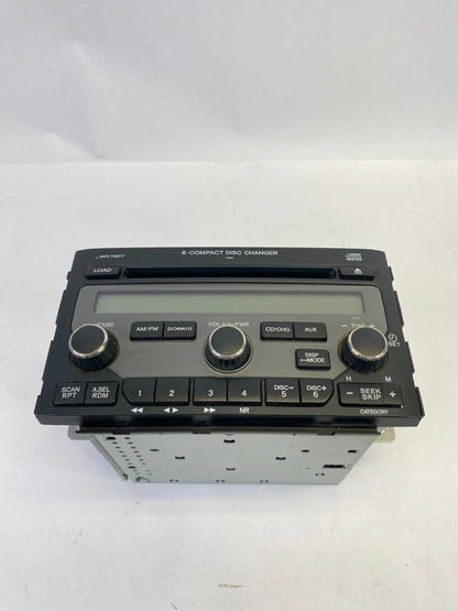 2006-2008 HONDA PILOT AM/FM 6 DISC CD RADIO RECEIVER 39100-S9V-A600 OEM