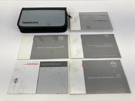 2006 NISSAN MAXIMA OWNERS MANUAL INFORMATION GUIDE BOOK SET W / CASE OEM