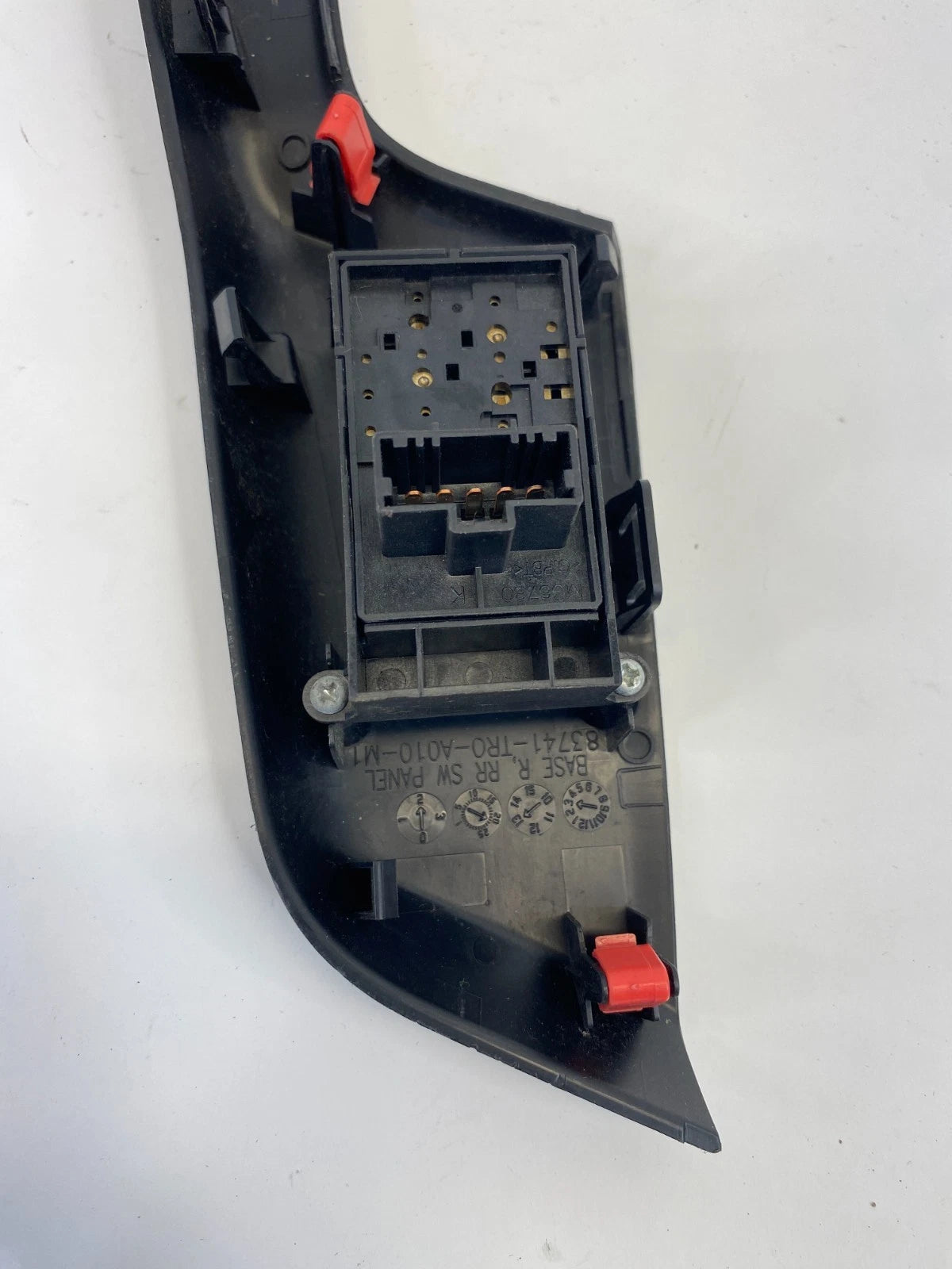 12-15 HONDA CIVIC REAR RIGHT DOOR WINDOW SWITCH W/ TRIM BEZEL 83741TR0A010M1 OEM