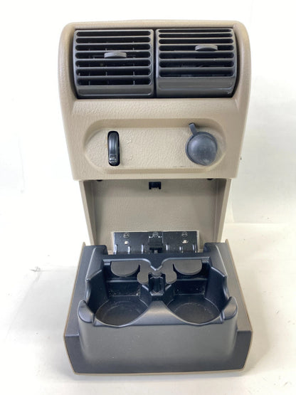 2002-2005 FORD EXPLORER REAR CENTER CONSOLE CUP HOLDER ASHTRAY OUTLET TRIM PANEL
