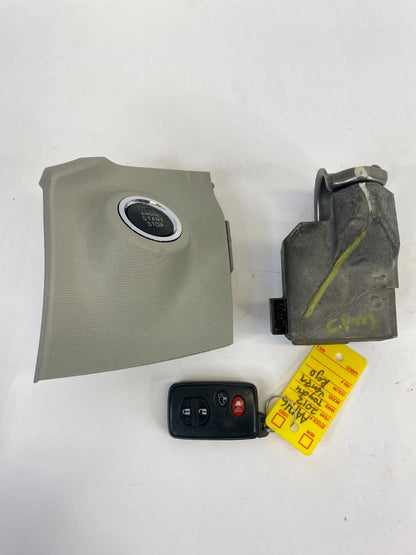 2009-2015 TOYOTA VENZA IGNITION START/STOP BUTTON SWITCH ACTUATOR W/ BEZEL TRIM