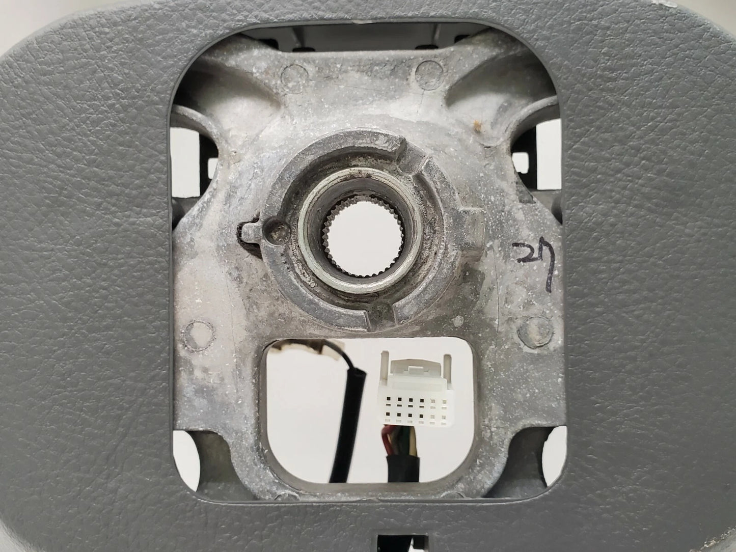 2007 2008 HYUNDAI AZERA STEERING WHEEL W/ CRUISE & RADIO CONTROL GREY WOOD OEM