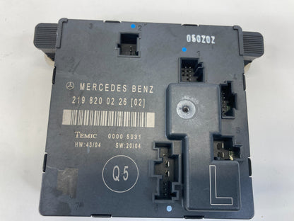 2006 Mercedes-Benz CLS500 Rear Left Side Door Control Module Unit 219-820-02-26