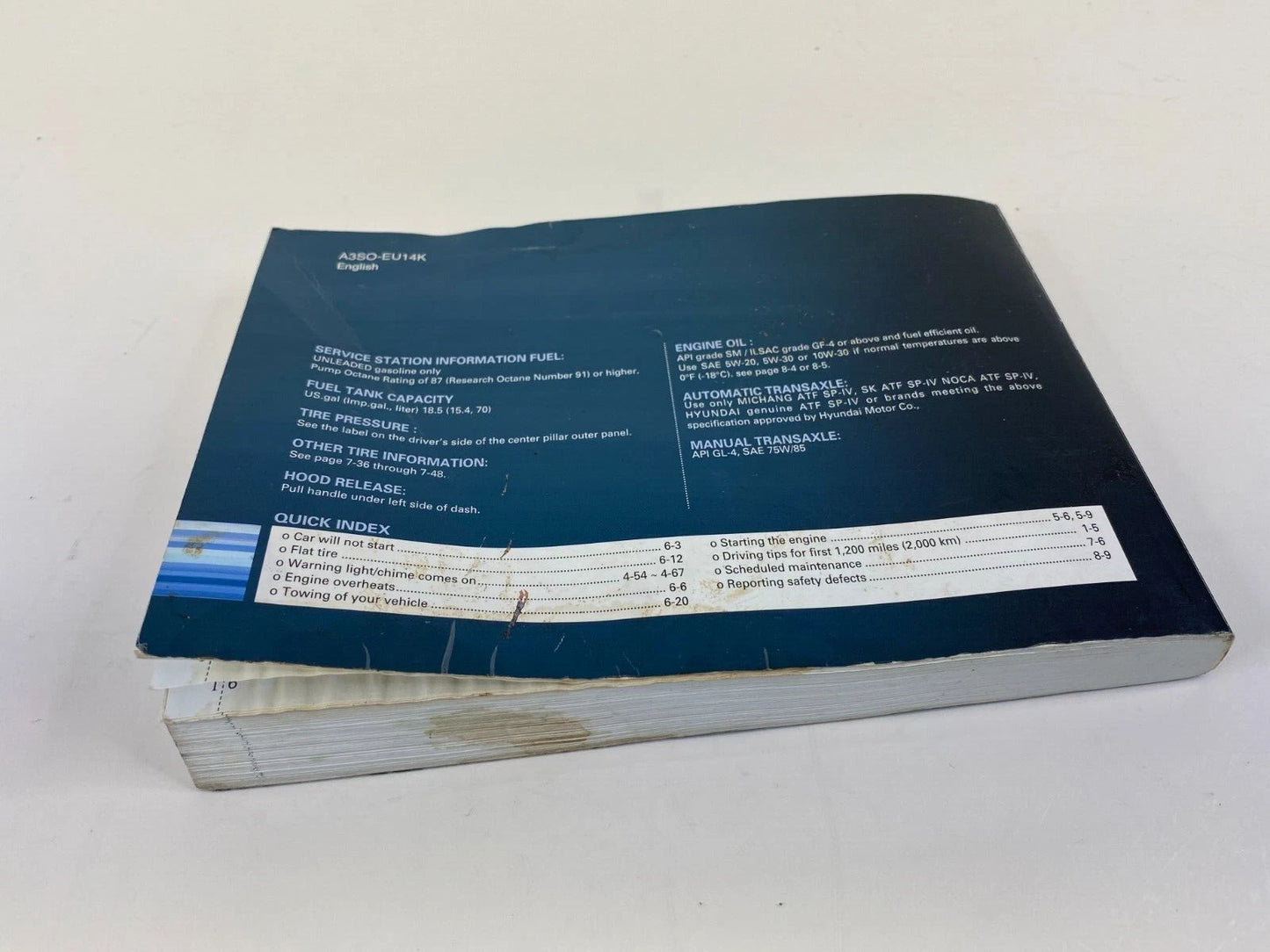 2011 11 HYUNDAI SONATA OWNERS OWNER'S MANUAL GUIDE BOOK OEM