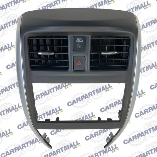 2015-2019 Nissan Versa Dash Radio Bezel Trim w/ Air Vent & Hazard Switch OEM
