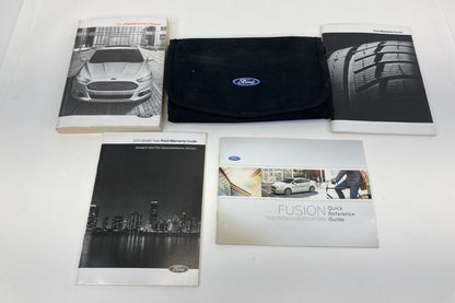 2014 14 Ford Fusion Owners Owner's Guide Manual Book Set W/ Case OEM
