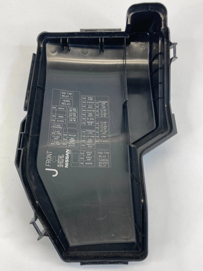2013-2017 NISSAN QUEST ENGINE FUSE RELAY BOX COVER LID 3JW1A OEM
