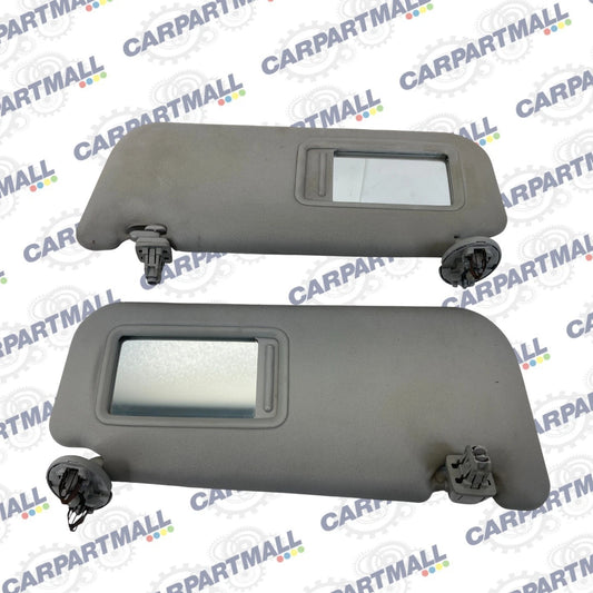 2009-2013 TOYOTA COROLLA LEFT & RIGHT SIDE SUNVISOR SHADE PAIR SET W/ MIRROR OEM