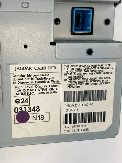 09-11 JAGUAR XF DASHBOARD RADIO INFORMATION DISPLAY SCREEN 8X23-10E889-AC OEM