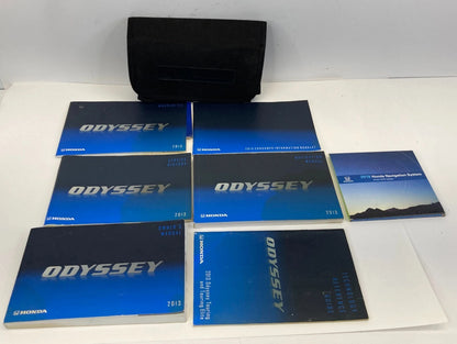2013 HONDA ODYSSEY TOURING OWNERS MANUAL NAVIGATION BOOK INFORMATION SET W/ CASE