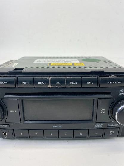 2008 DODGE JEEP AM FM CD PLAYER RADIO RECEIVER MP3 AUX AUDIO P05064171AK OEM