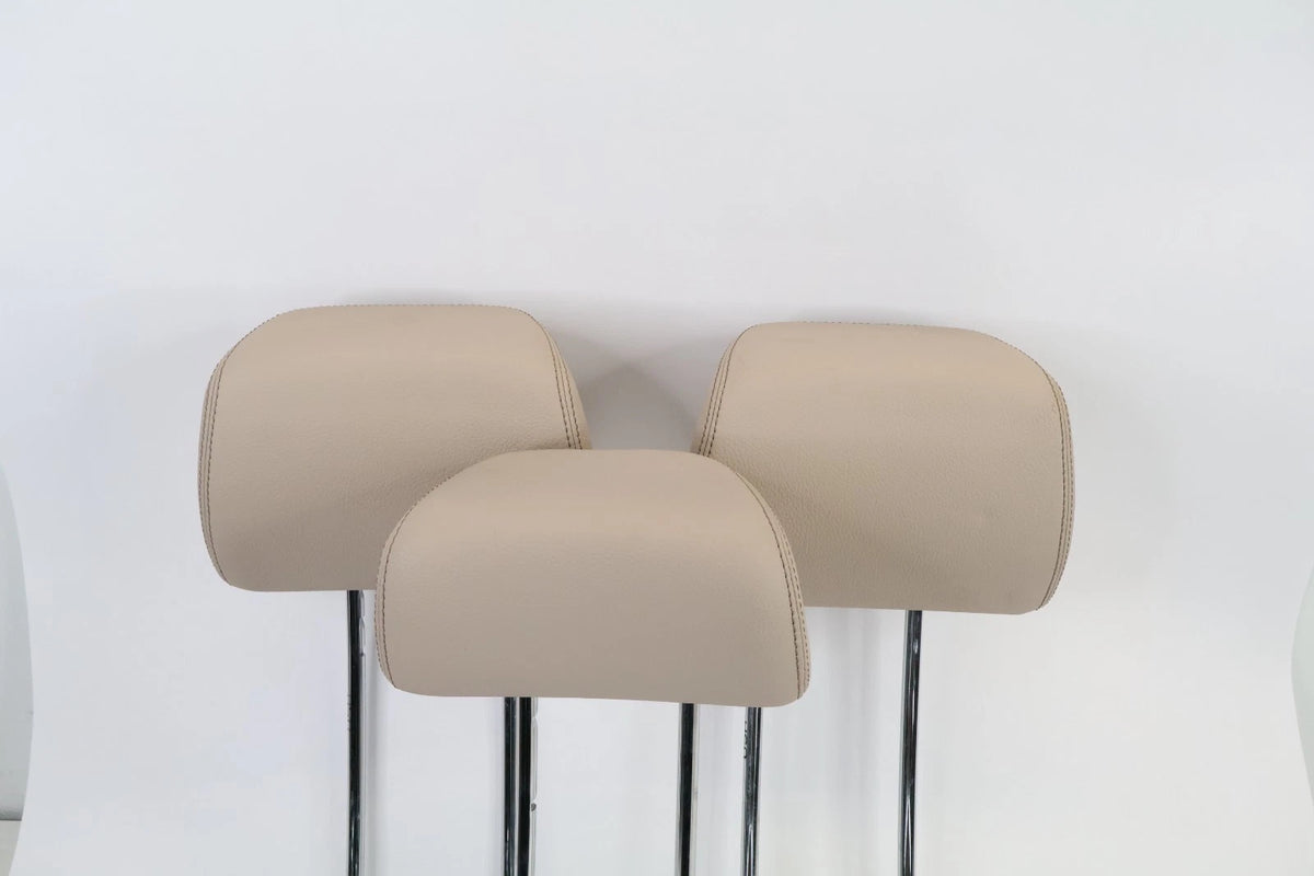 10-16 MERCEDES W212 E350 E250 REAR SEAT HEADREST HEAD REST SET 3 PIECES BEIGE
