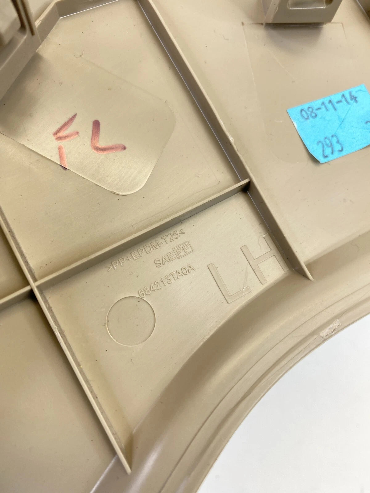 13-18 NISSAN ALTIMA LEFT DASH SIDE END CAP COVER TRIM TAN BEIGE OEM 68421-3TA0A
