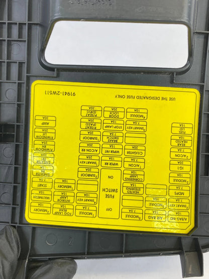 2016-2018 HYUNDAI SANTA FE FUSE BOX COVER DASH LOWER LH 91941-2W511 OEM FACTORY