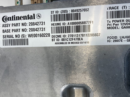 2011 Buick Regal OnStar Bluetooth Communication Control Module 20842731 OEM