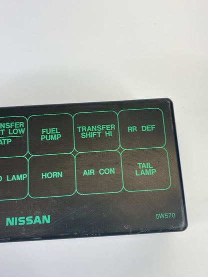 2002 Nissan Pathfinder 3.5L V6 Fuse Box Relay Box Cover Trim Panel OEM