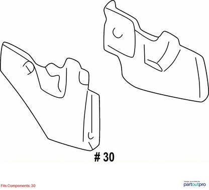 01-05 TOYOTA RAV-4 RAV4 FLOOR CENTER CONSOLE LEFT KICK COWL PANEL 55606-42020 LH