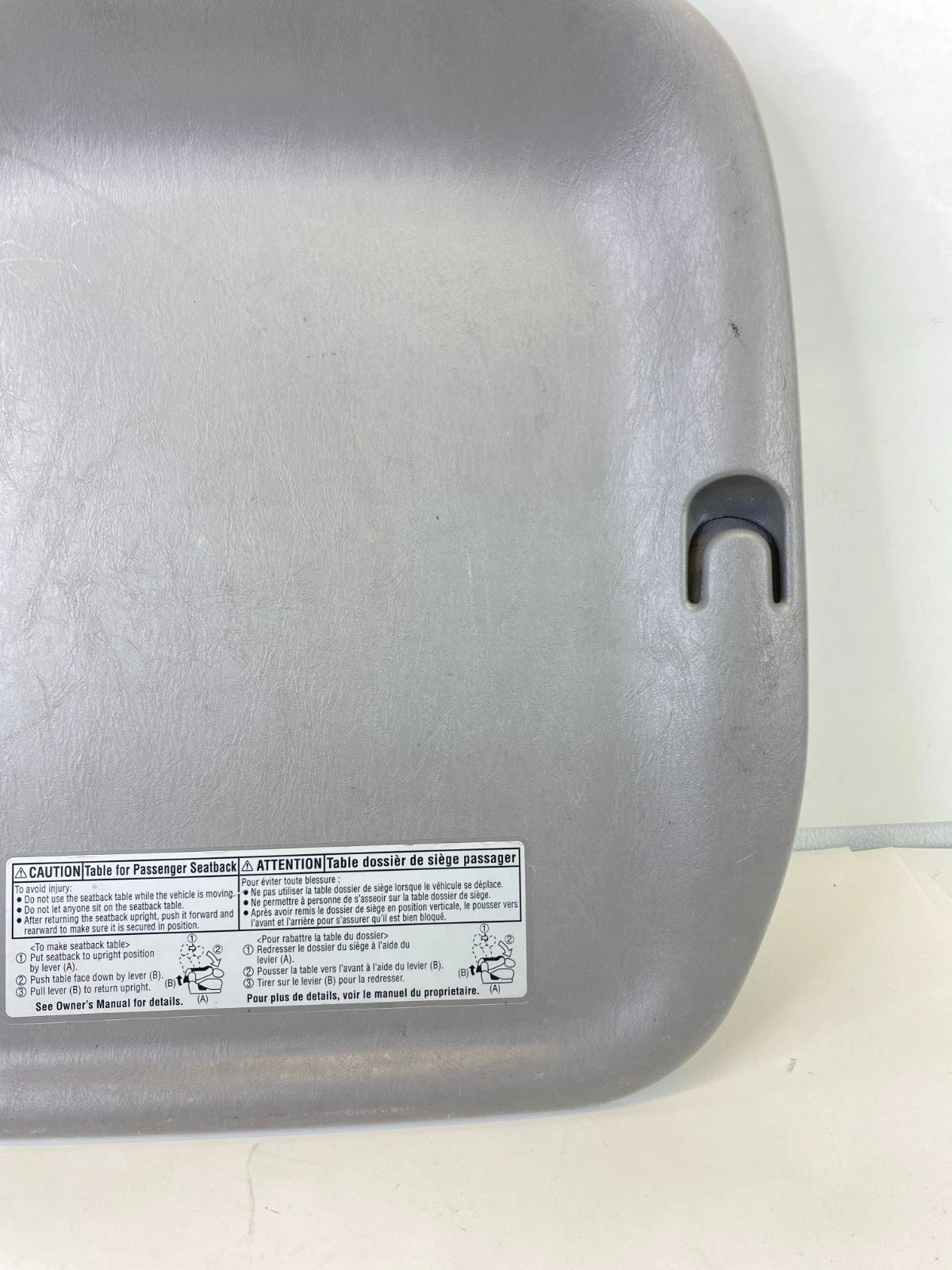 04-10 TOYOTA SIENNA FRONT RIGHT PASSENGER SIDE SEAT BACK COVER PANEL TRIM OEM