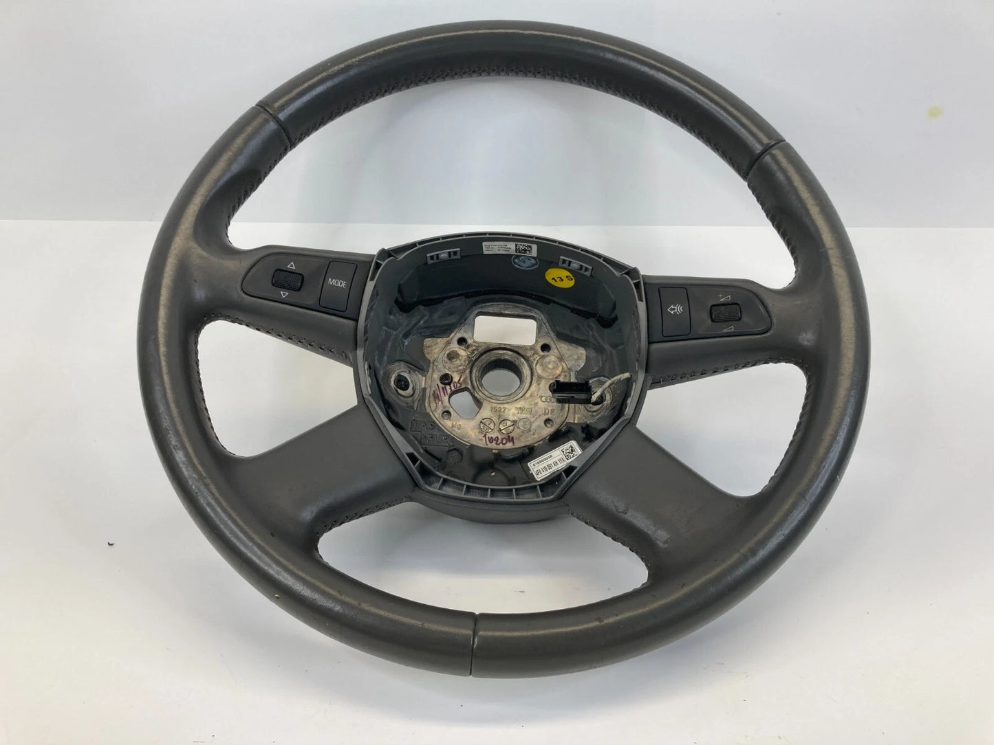 05-11 AUDI A6 QUATTRO LEFT SIDE STEERING WHEEL W/ SWITCH 4F0-419-091-AH-1YA OEM