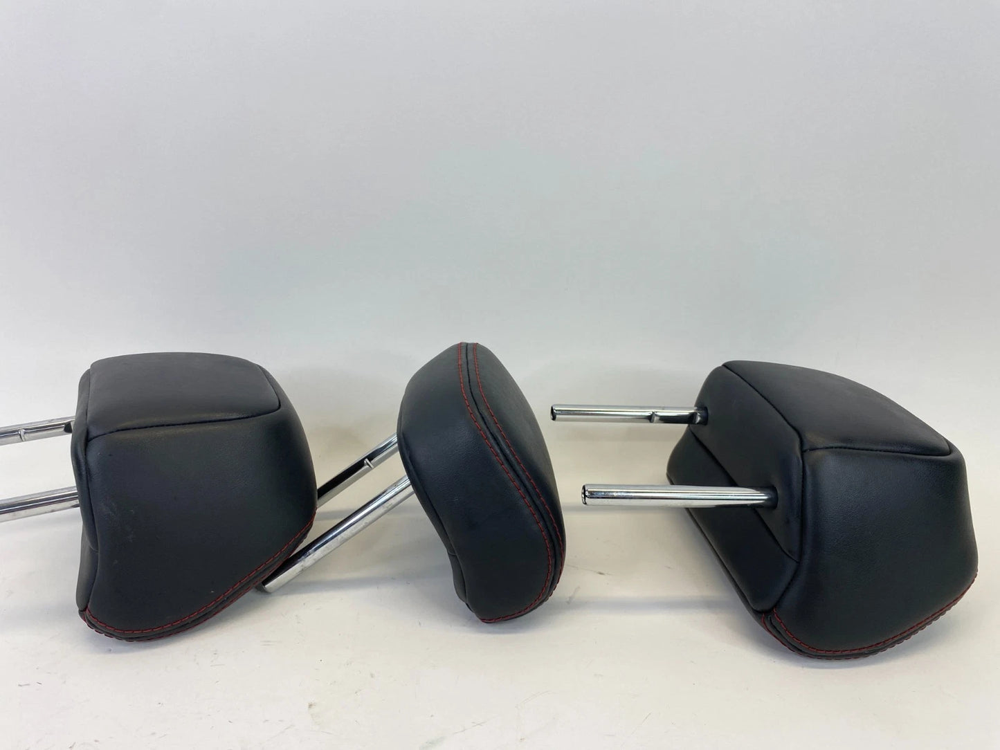16-20 OUTLANDER SPORT REAR BACK 2ND ROW SEAT HEADREST LEATHER BLACK SET OF 3 OEM