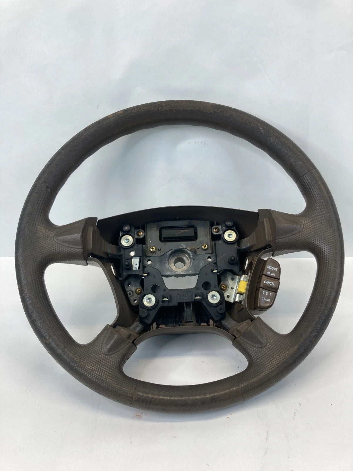 2002-2006 HONDA CR-V CRV STEERING WHEEL W/ CRUISE CONTROL SWITCH BROWN OEM