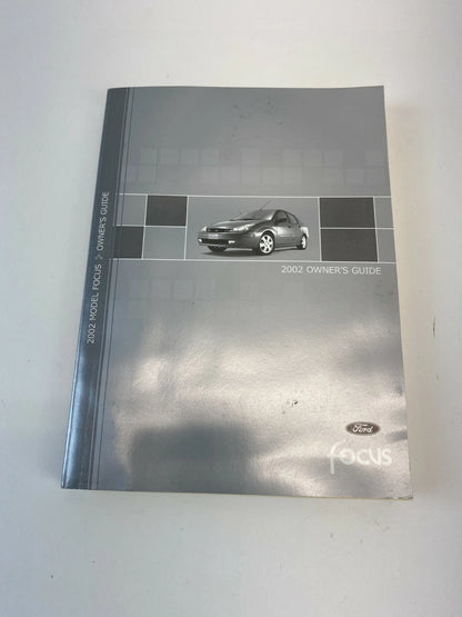 2002 02 FORD FOCUS OWNERS MANUAL QUICK REFERENCE GUIDE BOOK SET W/ CASE OEM