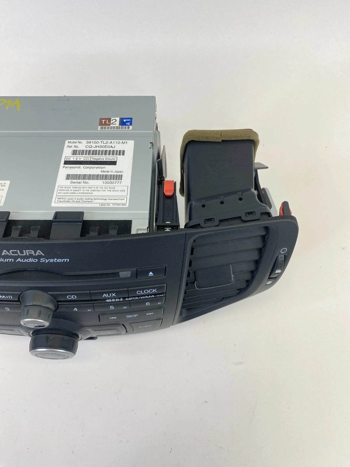 2011-2014 ACURA TSX AM/FM XM RADIO RECEIVER CD PLAYER MP3 WMA 39100-TL2-A110