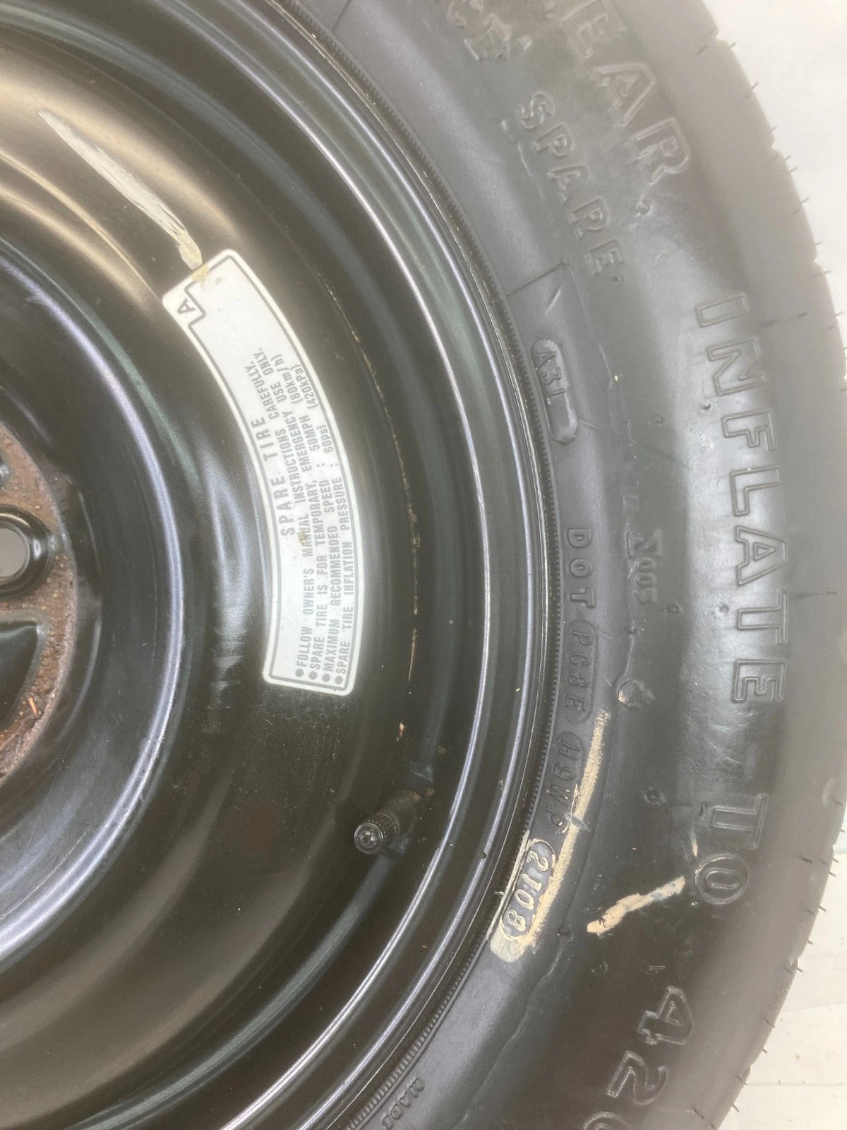 2003-2011 HONDA ELEMENT SPARE TIRE WHEEL COMPAT DONUT T145/90D16 106M OEM