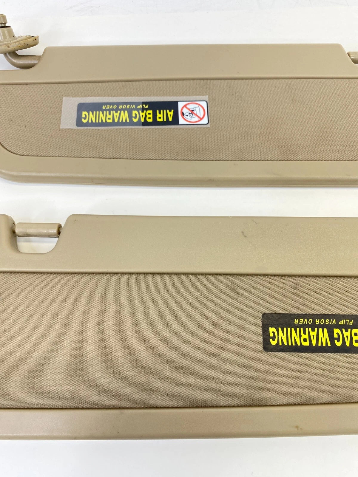 2006-2008 HONDA CIVIC SEDAN FRONT SUN VISOR SHADE TAN BEIGE PAIR SET OEM