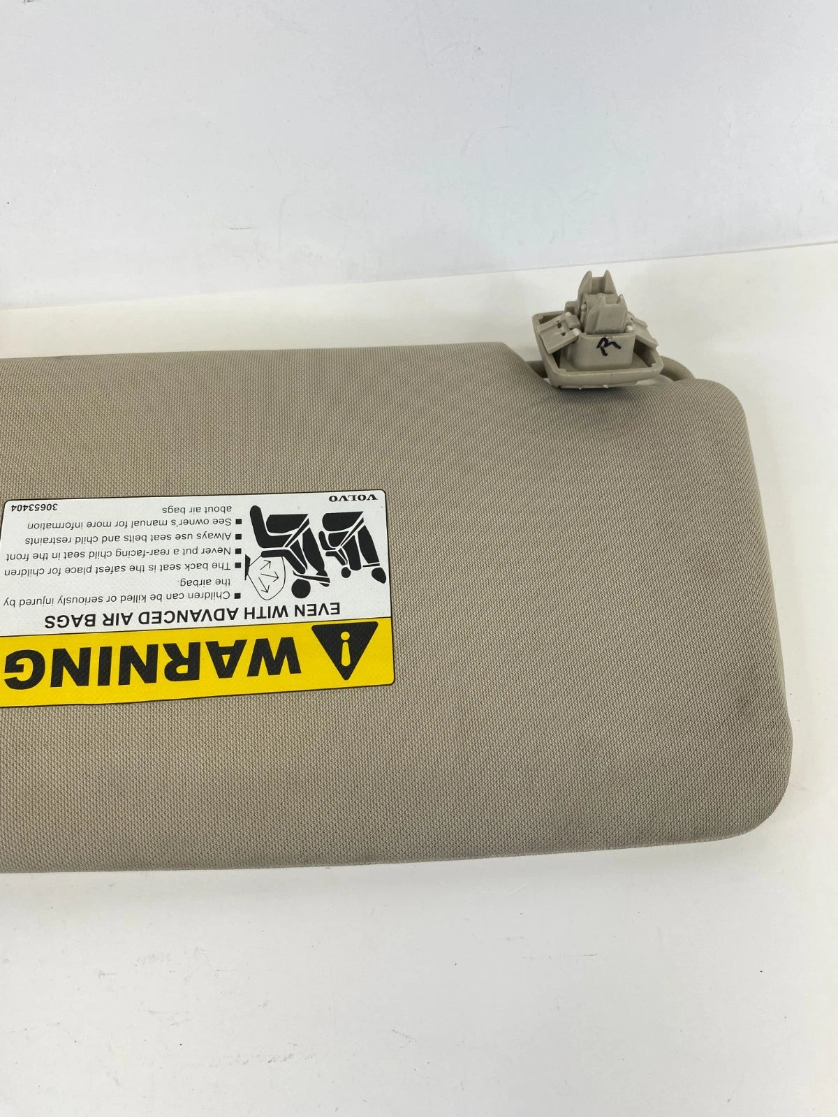 2011-2018 VOLVO S60 FRONT RIGHT PASSENGER SIDE SUNVISOR SUN VISOR OEM