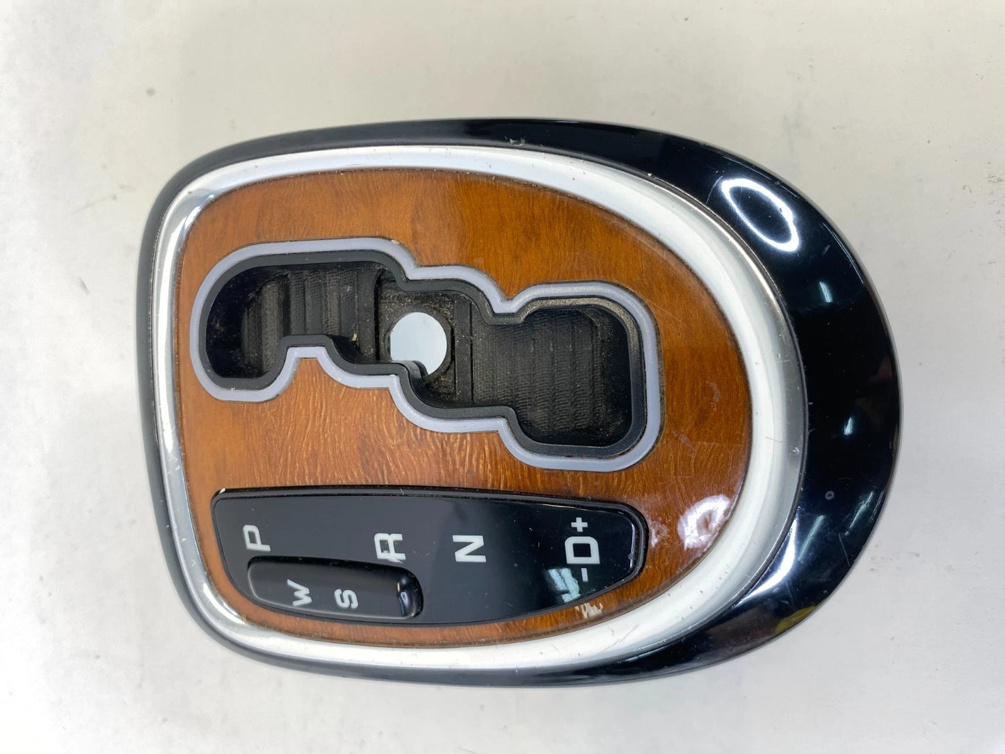 2000-2006 MERCEDES S430 SHIFTER BEZEL WOOD TRIM W/ W-S SWITCH OEM E95-500-44