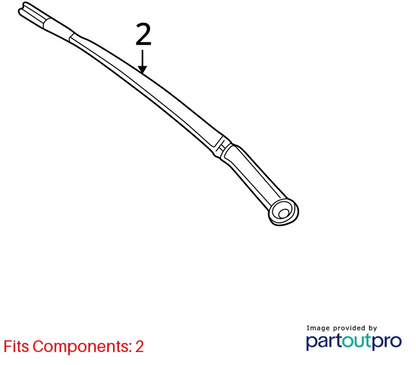1999 2000 BMW 323I 01-05 325I FRONT WINDSHIELD WIPER ARM PAIR SET OEM
